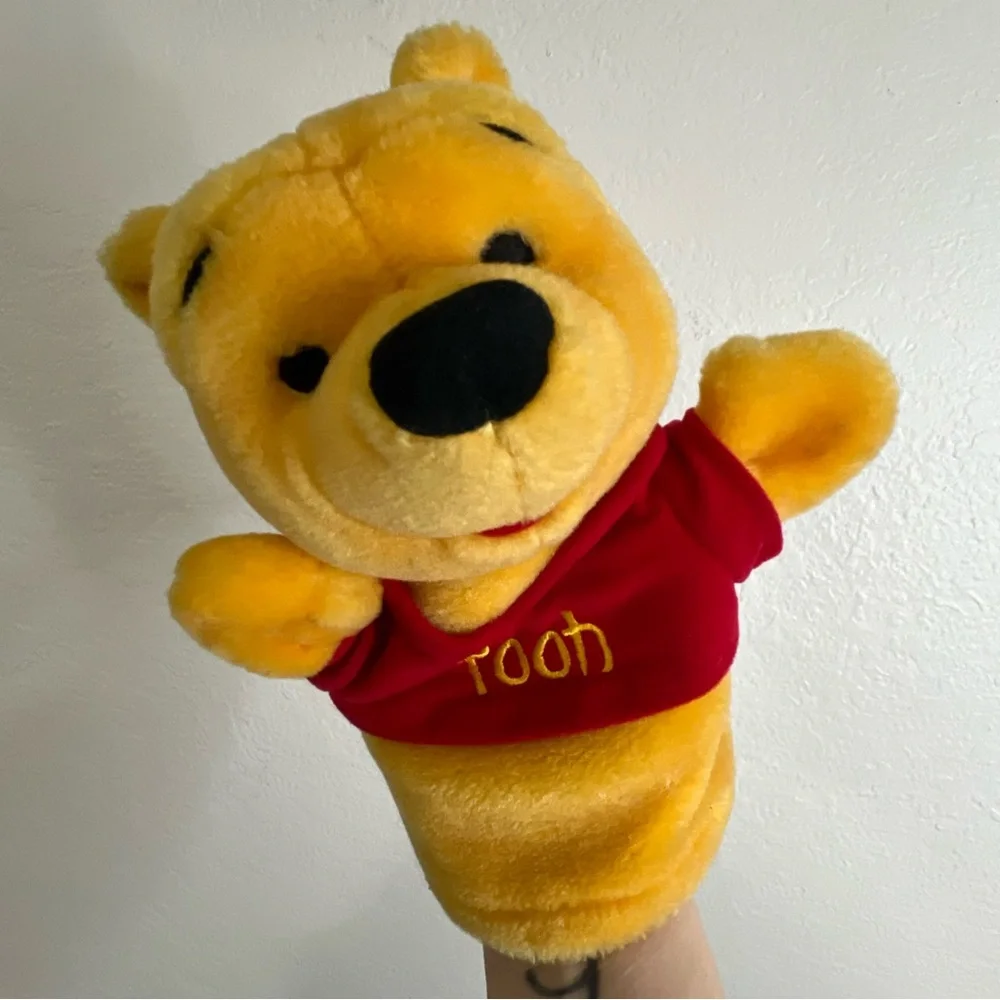 VTG Winnie the Pooh 9” Mattel‎ Arcotoys Plush Toy Hand Puppet